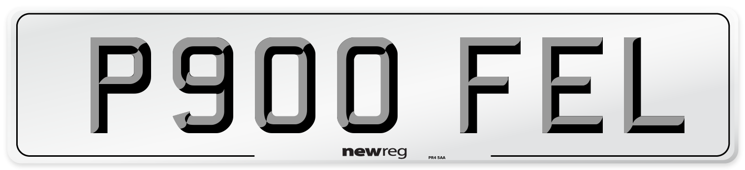 P900 FEL Number Plate from New Reg